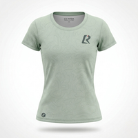 T-SHIRT RUNNING FEMME - RELIEF VERT