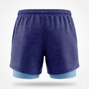 SHORT RUNNING HOMME - RELIEF BLEU MARINE