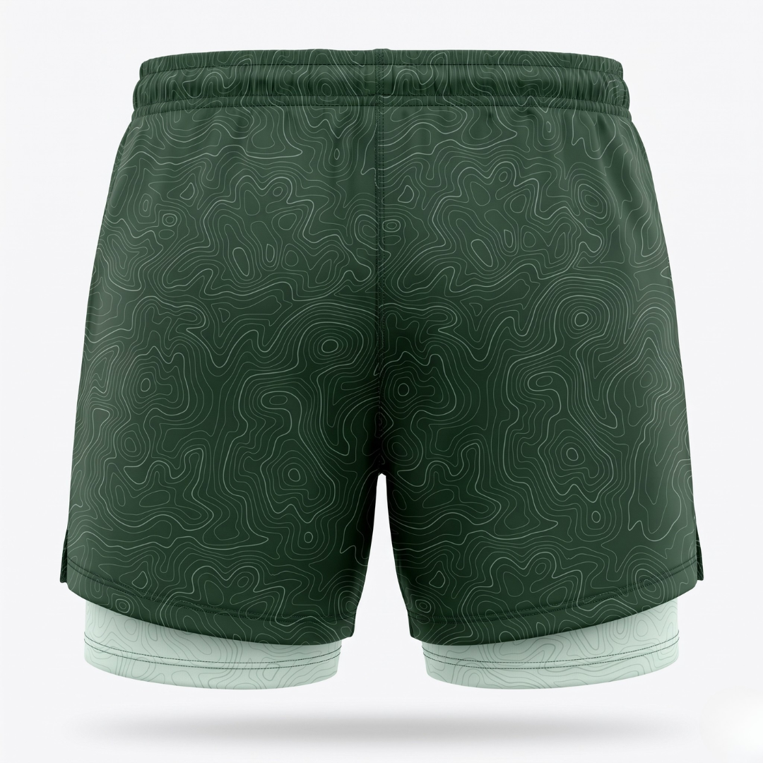 SHORT RUNNING HOMME - RELIEF VERT