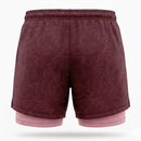 SHORT RUNNING FEMME - RELIEF BORDEAUX
