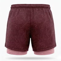 SHORT RUNNING FEMME - RELIEF BORDEAUX
