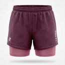 SHORT RUNNING FEMME - RELIEF BORDEAUX