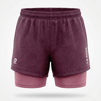 SHORT RUNNING FEMME - RELIEF BORDEAUX