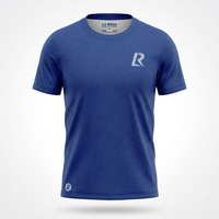 T-SHIRT RUNNING HOMME - RELIEF BLEU MARINE
