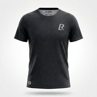 T-SHIRT RUNNING HOMME - RELIEF NOIR