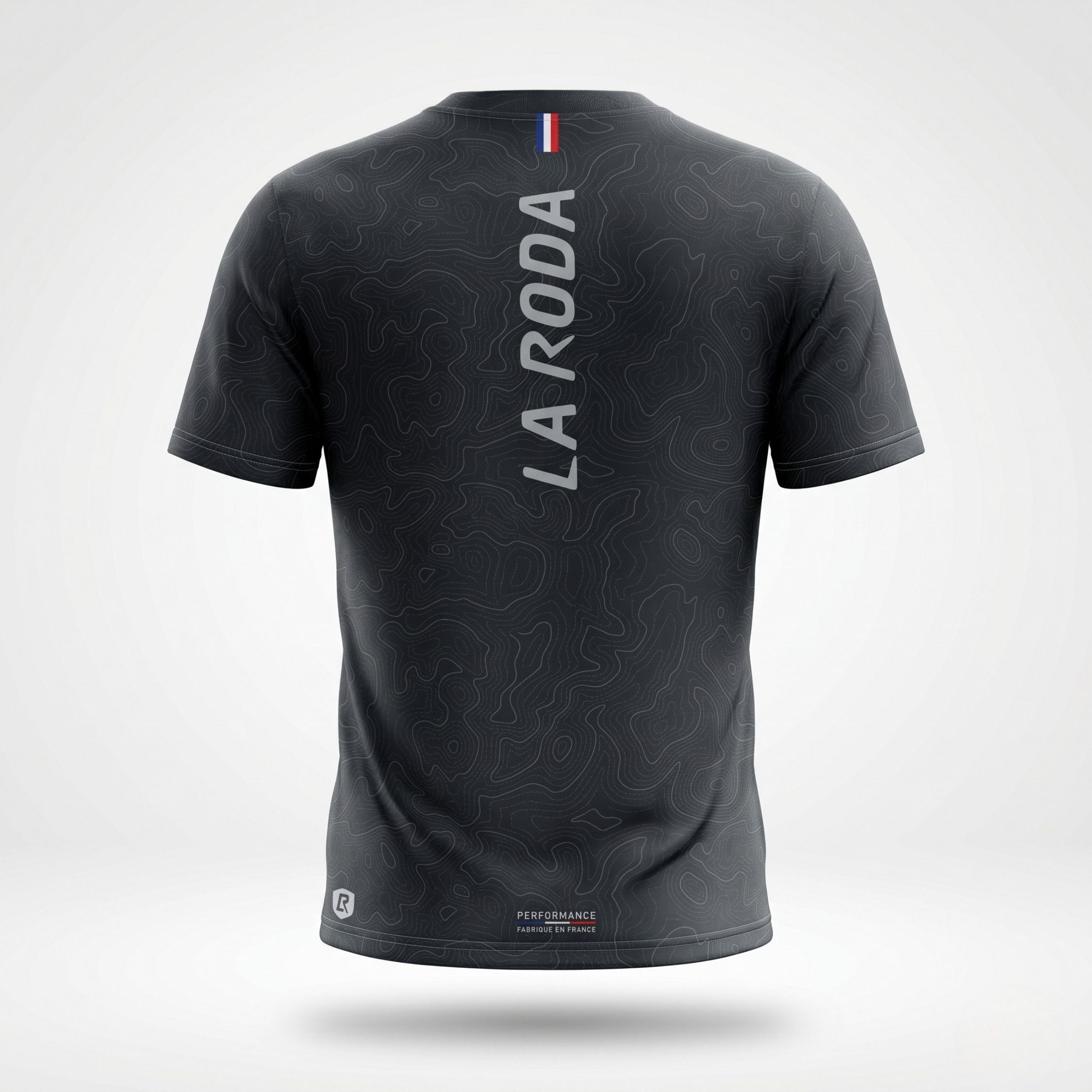 T-SHIRT RUNNING HOMME - RELIEF NOIR
