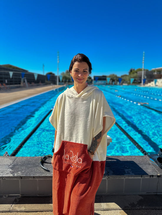 Poncho Adulte - Crème TerraCotta