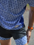 short running homme fabrique en France de la roda French riviera bleu Rossetti