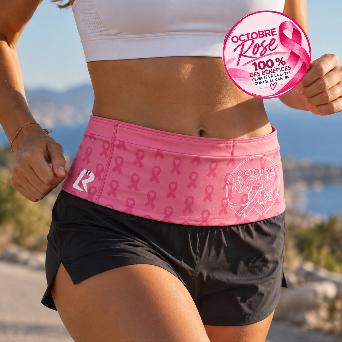 Ceinture running - Octobre Rose