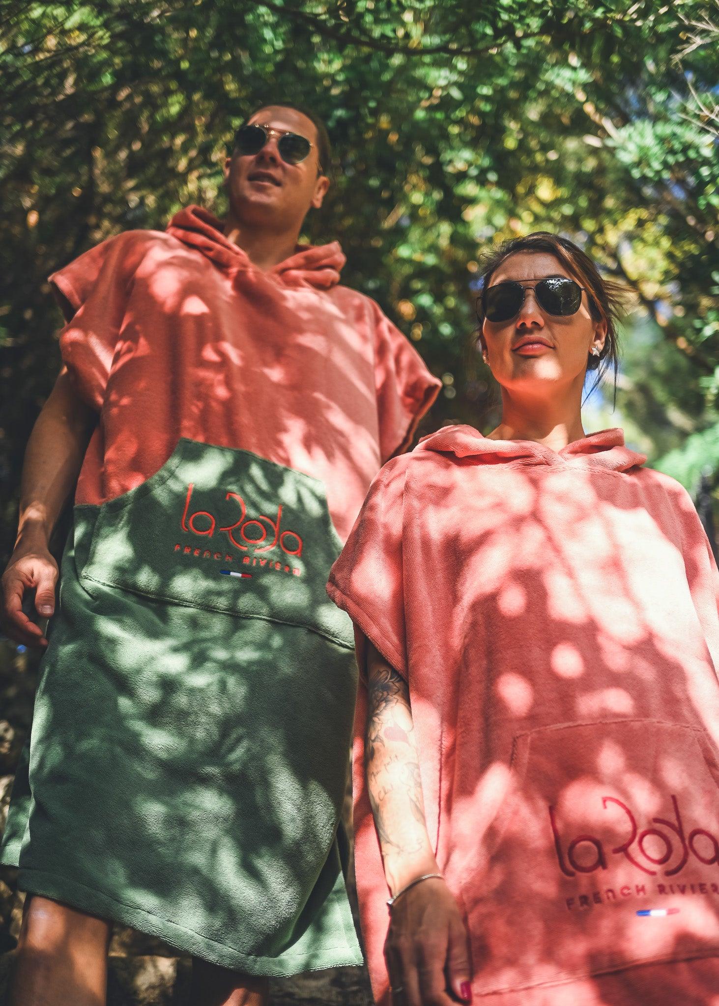 Poncho Adulte - Rose-kaki