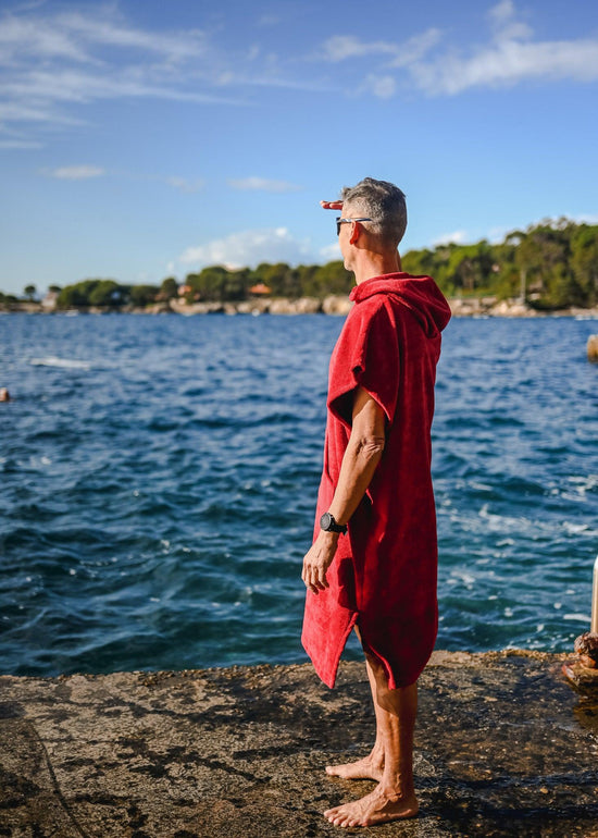 Poncho Adulte - Rouge