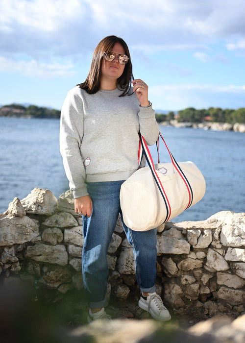Pull femme - Gris chiné - La Roda French Riviera