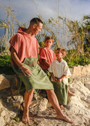 Poncho Enfant Crème-Kaki - La Roda French Riviera