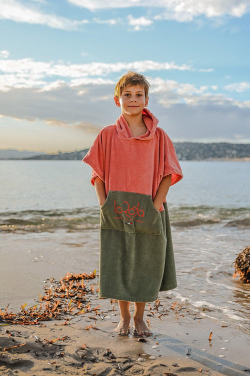 Poncho Junior Rose-Kaki - La Roda French Riviera