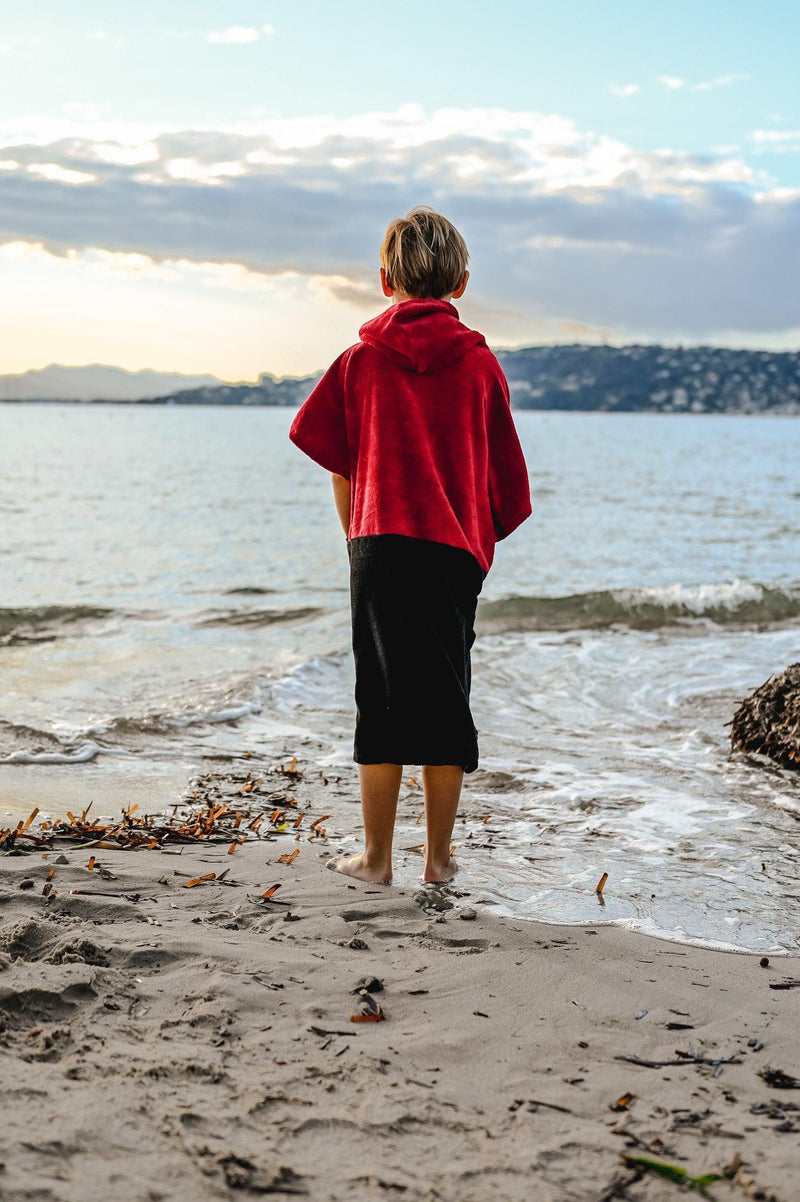 Poncho Junior Rouge-Noir - La Roda French Riviera