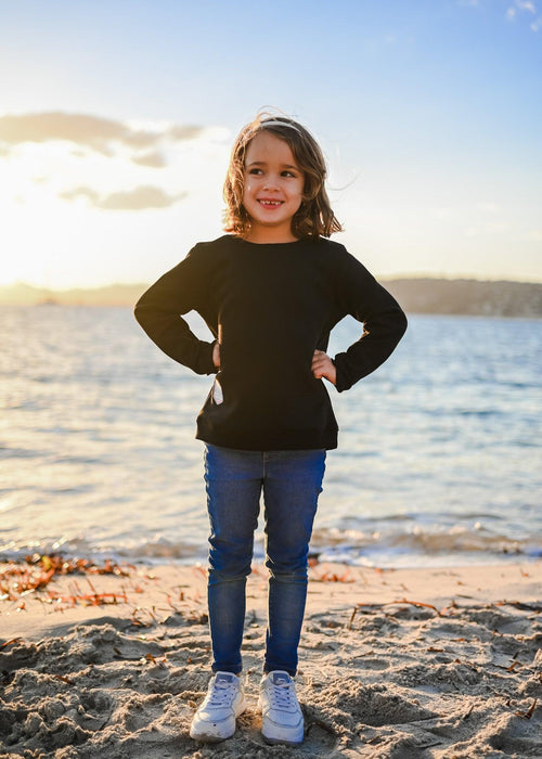 Pull enfant - Noir - La Roda French Riviera